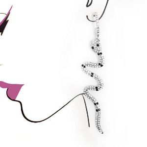 STONED SNAKE EARRING